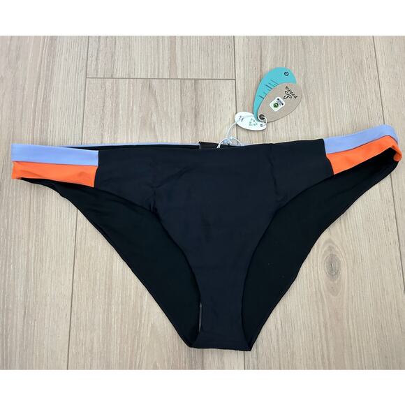 prAna Innix Bikini Bottoms - UPF 50+ NWT size XL Black - Picture 2 of 6